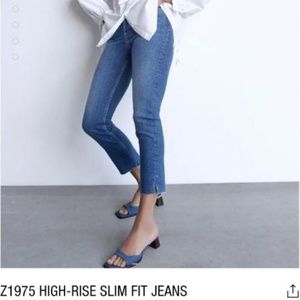 High-Rise Slim Fit Jeans